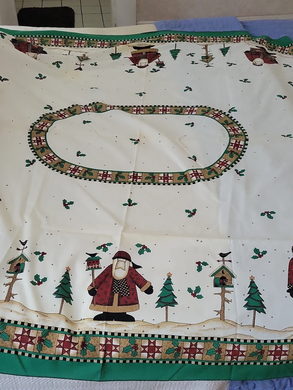 Adorable Wilderness Santa Tablecloth 59